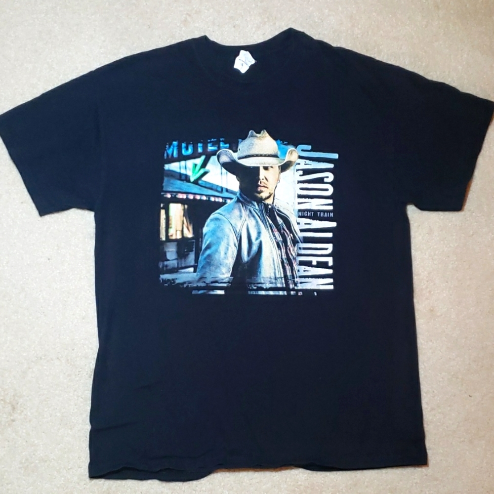 Jason Aldean The Night Train Tour T-Shirt Size Large Band tee